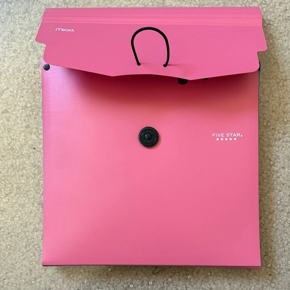 Expandable Pink and Blue Sleeves for Filing